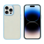 Transparent Hard back with Chrome Border Anti Slip Grip Phone Case for iPhone 13 Pro