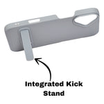 Silicone Soft Matte Finish Phone Case with Kickstand For iPhone 16 Plus