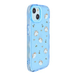 Cute Transparent Wavy Edge Phone Case for iPhone 14 Plus/ 15 Plus