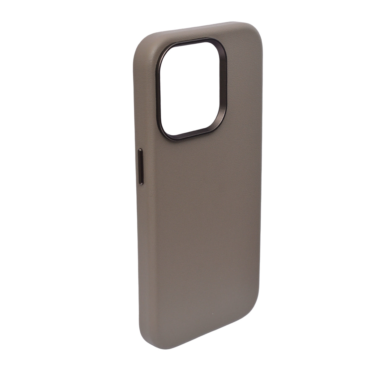 Minimalist Premium Leather Finish MagSafe Compatible Phone Case for iPhone 15 Pro