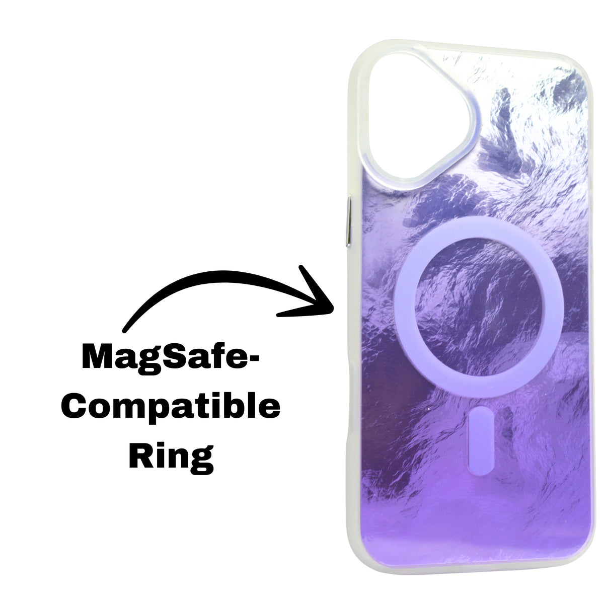 Iridescent MagSafe Compatible Gradient Phone Case For iPhone 16 Plus