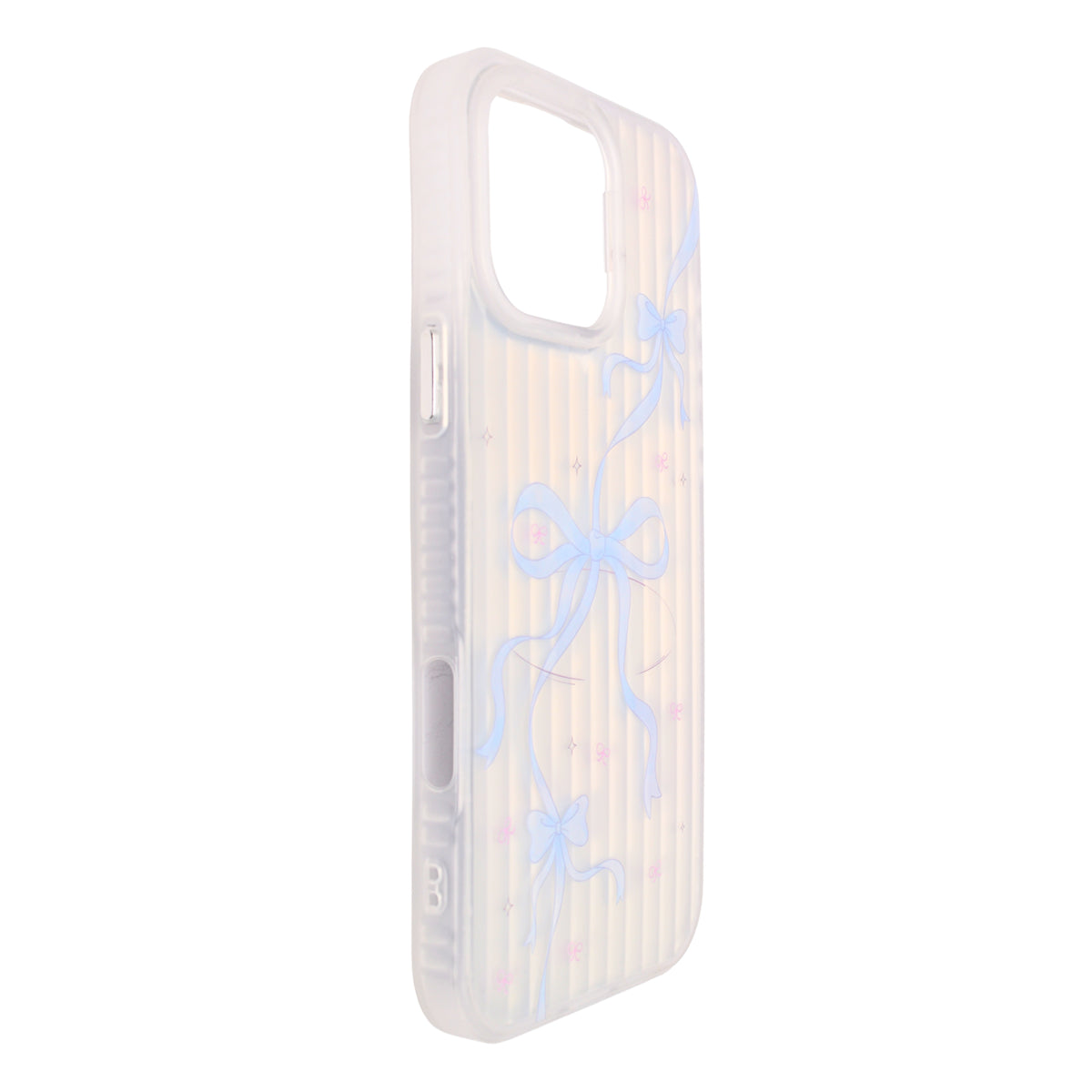 Aesthetic Bow & Floral Print Phone Case for iPhone 16 Pro Max