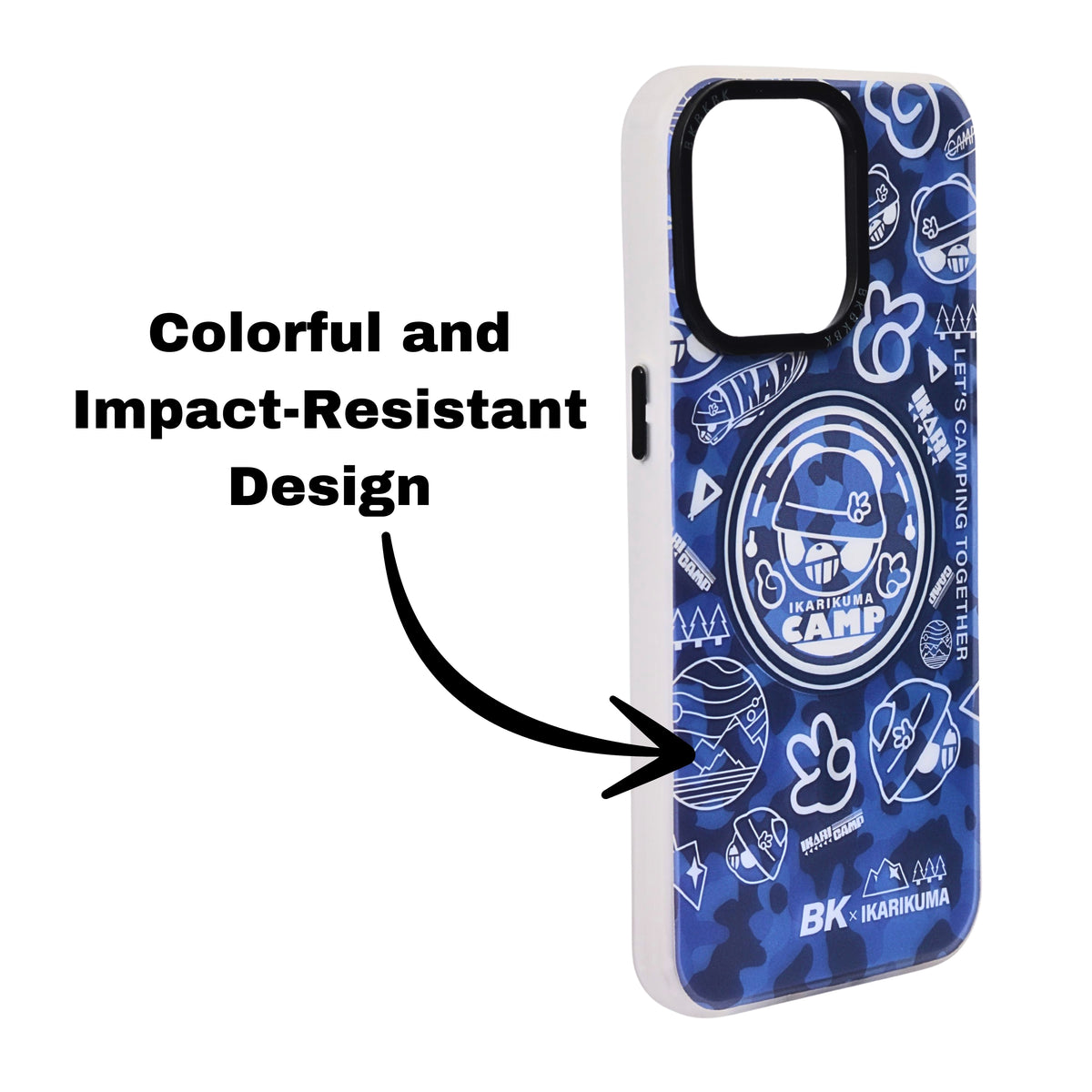 IKARIKUMA Angry Bear Series Cartoon Protective Phone Case For iPhone 15 Pro Max