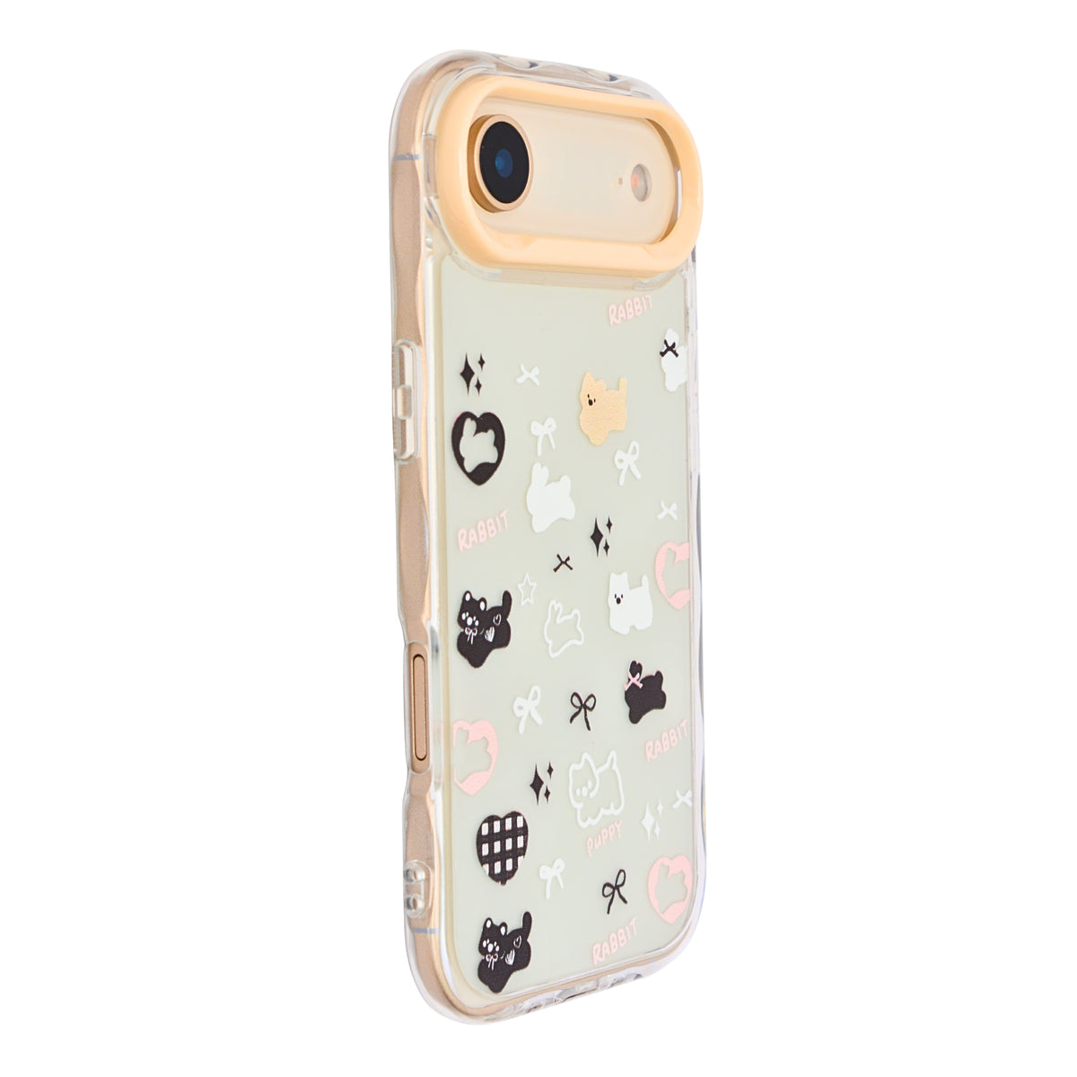 Cute Transparent Wavy Edge Phone Case for iPhone 17 Air