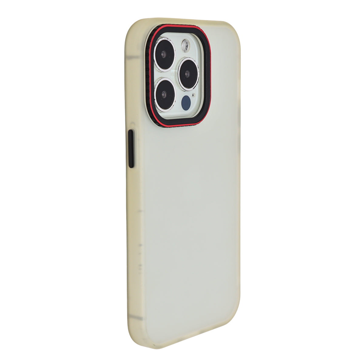 Frosted Clear with Matte Camera Border Phone Case for iPhone 14 Pro