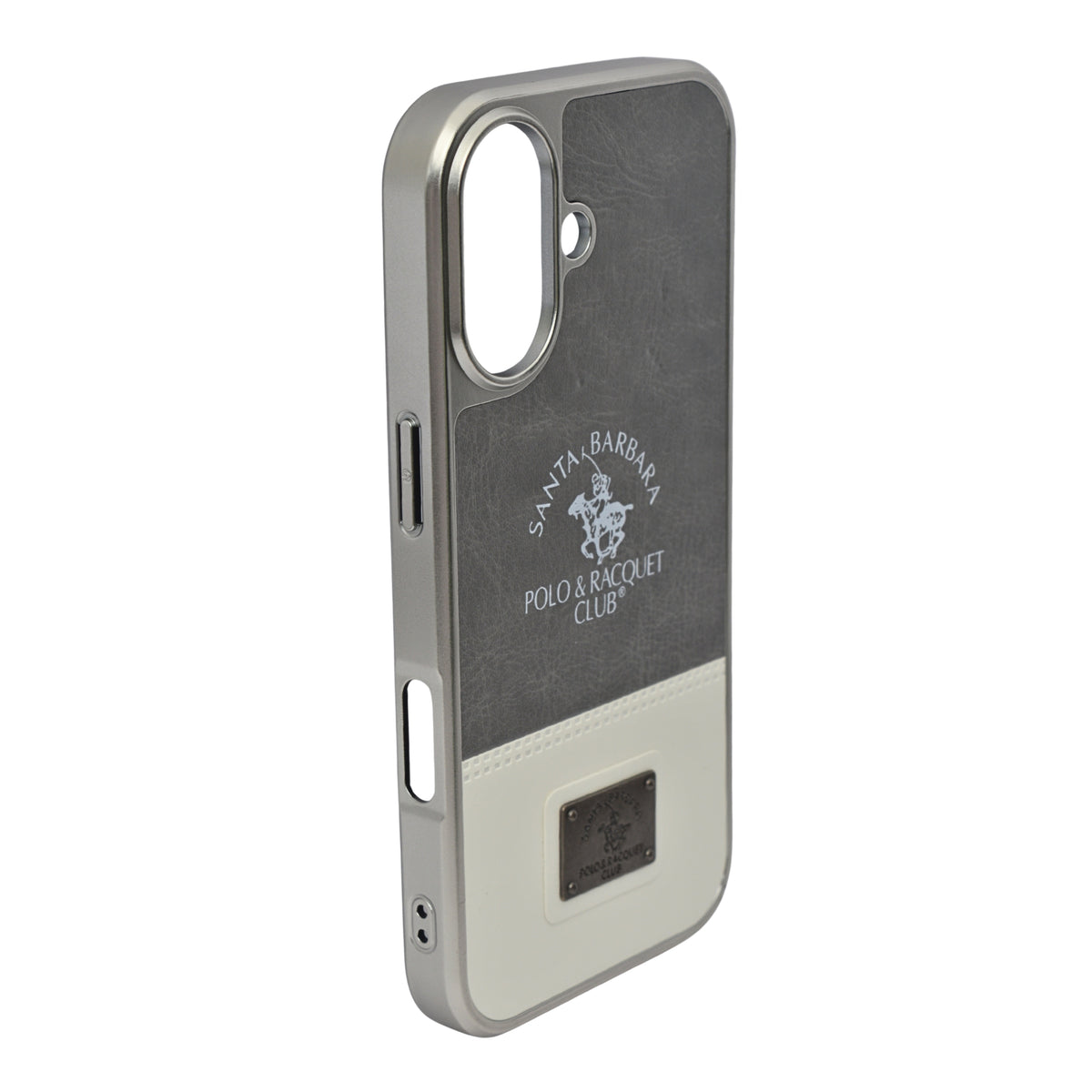 Santa Barbara Polo Club Dual Tone Leather Finish Phone Case for iPhone 17