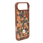 Bohemian Ethnic Print Cork Texture with Pearl Detail Phone Case for iPhone 17 Air