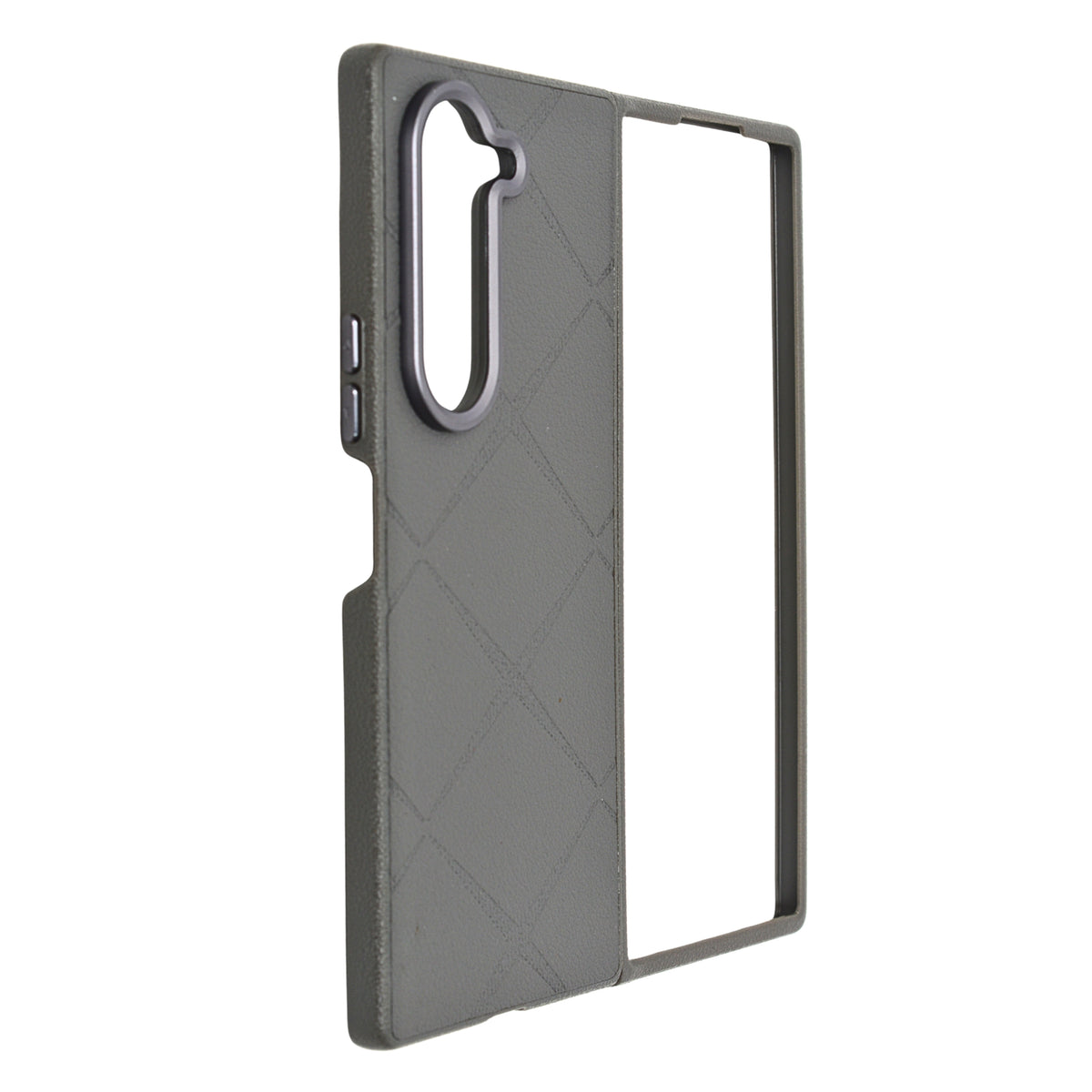 Modern Geometric Leather Finish Slim Case for Samsung Galaxy Z Fold 6