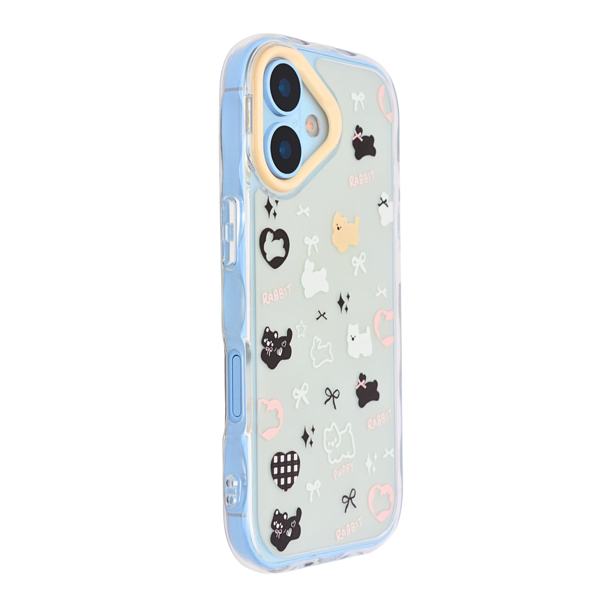 Cute Transparent Wavy Edge Phone Case for iPhone 17