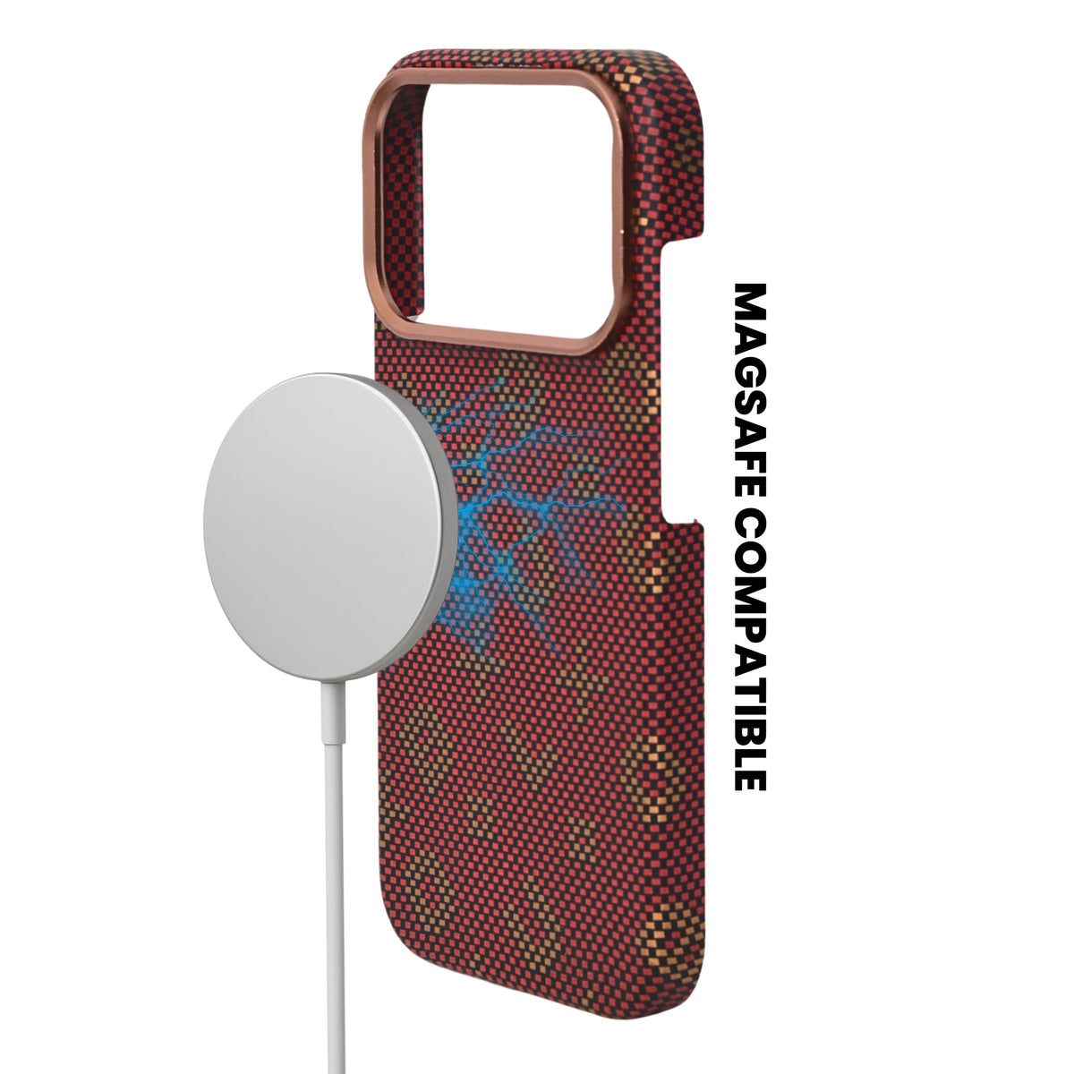 Kevlar Texture Magsafe Armor Phone Case for iPhone 17 Pro Max