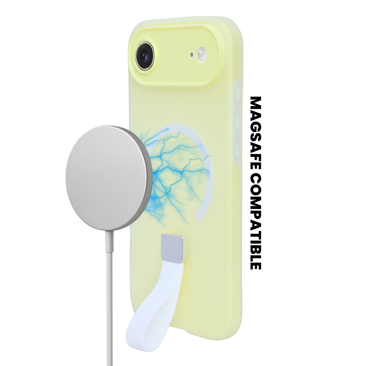 Frosty Matte with Silicone Finger Loop Phone Case for iPhone 17 Air