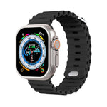 Soft Silicone Sport Wristband Replacement iWatch Strap for 49mm (Ultra 2/Ultra), 45mm, 44mm, 42mm – Compatible with Series 10/9/8/7/6/5/4/3/2/1/SE