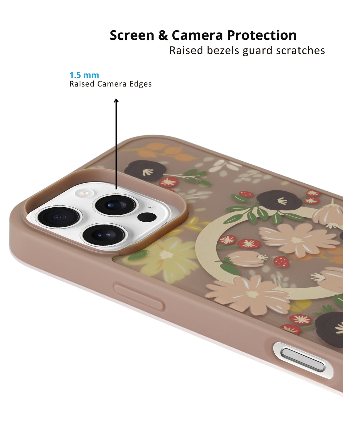 Spring Flower Printed Blossom Design Back Cover For iPhone