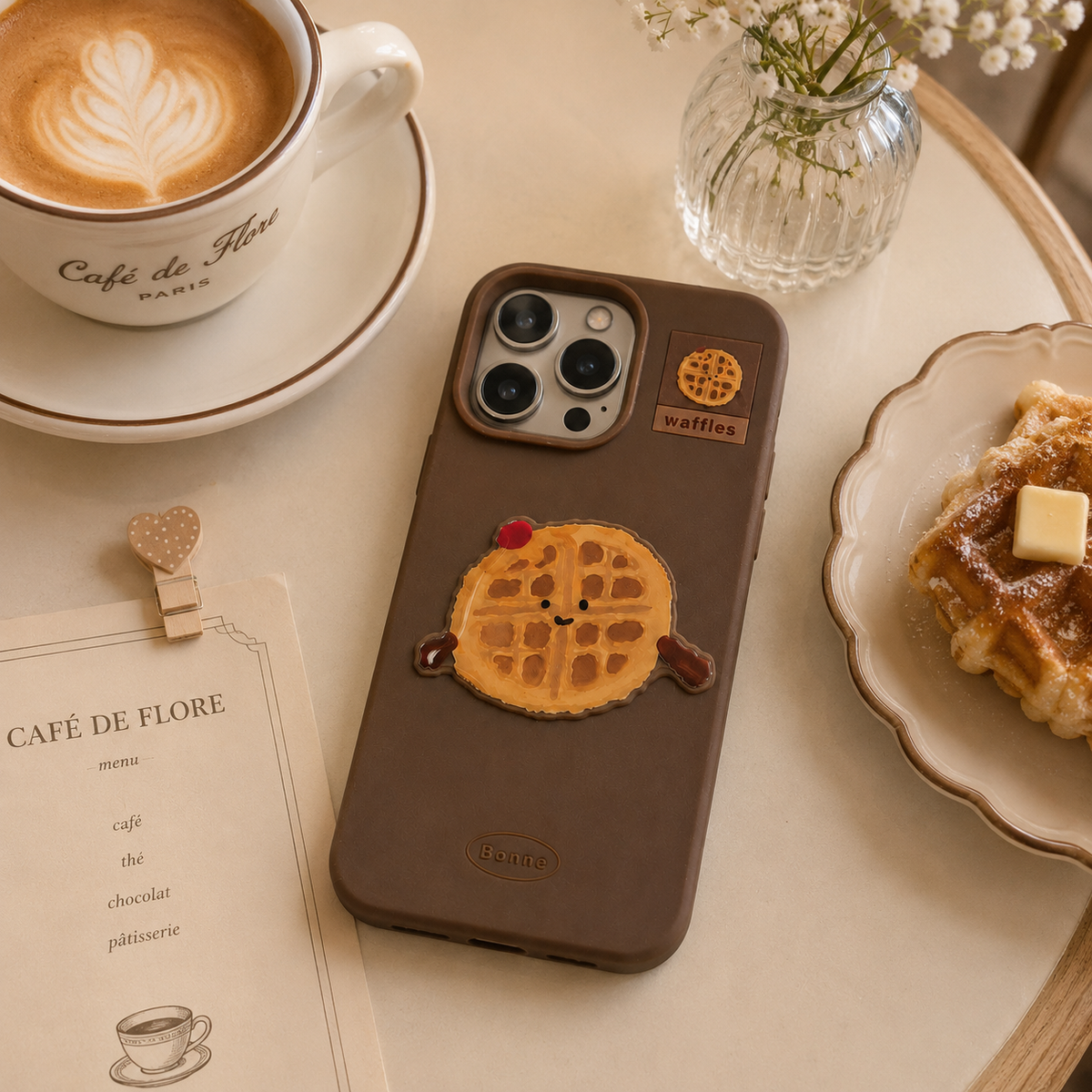 3D Puffy Waffle Matte Case
