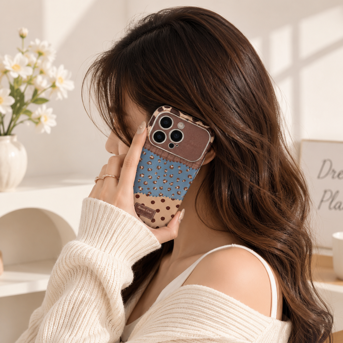 Bonne Cream Embroidered Case
