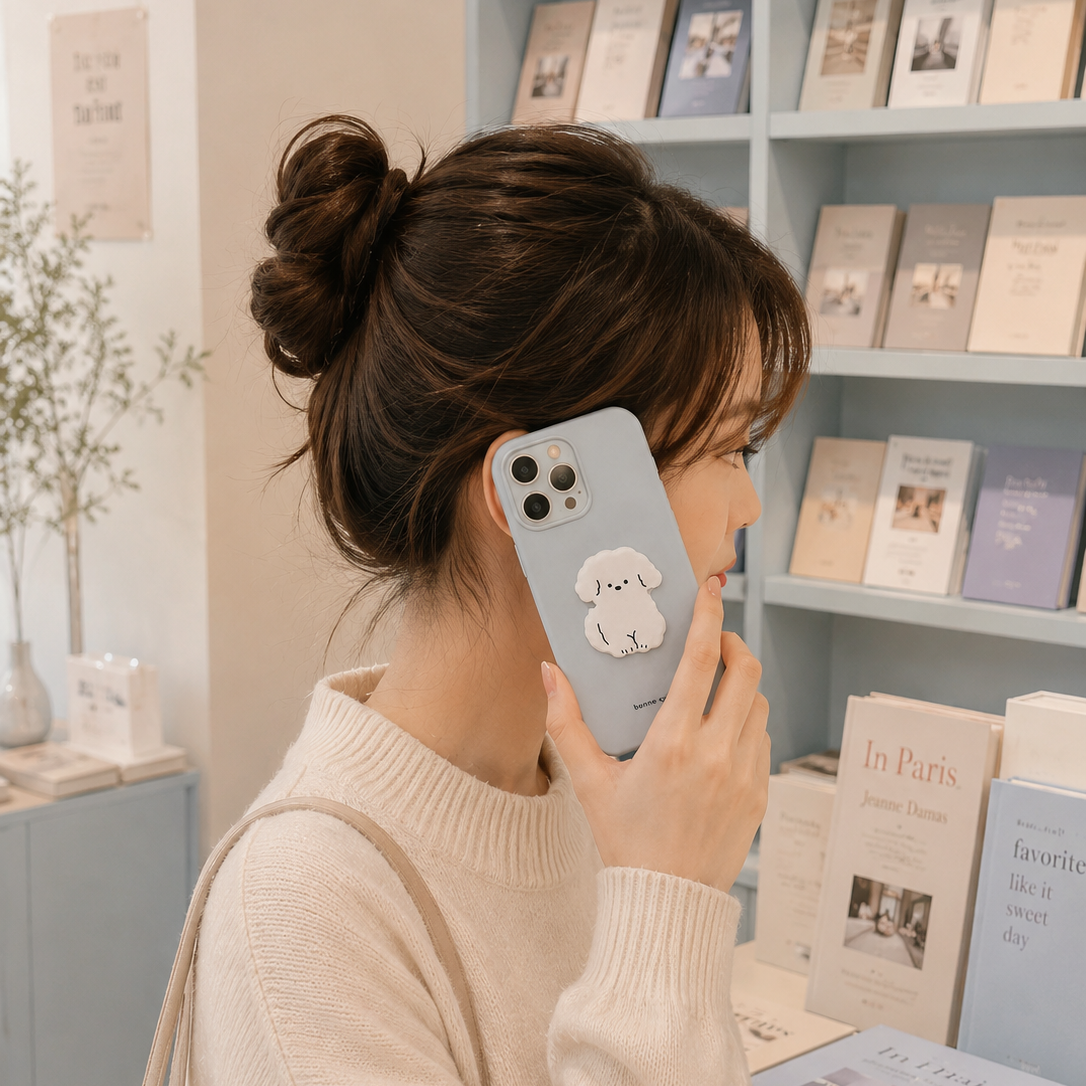 3D Puffy Puppy Matte Case
