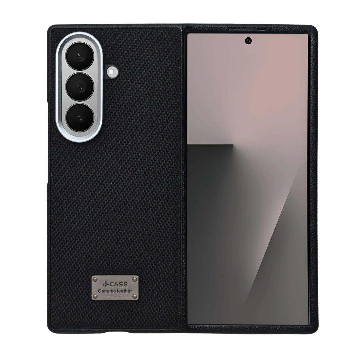 Genuine Leather Textured Back Cover for Samsung Galaxy Z Fold 7