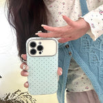 MATTE POLKA DOTS DESIGNER CASE