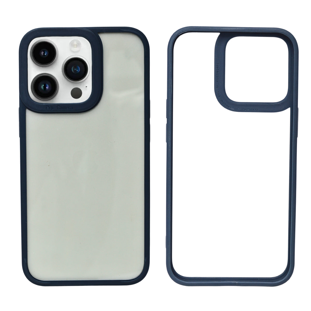 Slim Transparent Protective Phone Case with Smooth Border Grip for iPhone 13 Pro