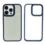 Slim Transparent Protective Phone Case with Smooth Border Grip for iPhone 13 Pro