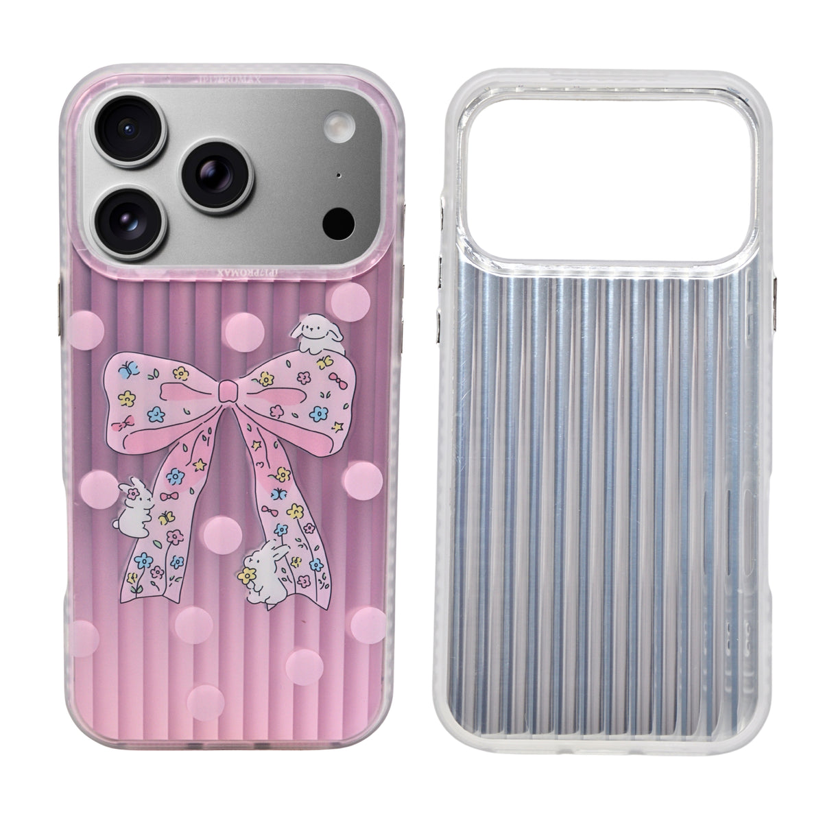 Aesthetic Bow & Floral Phone Case for iPhone 17 Pro