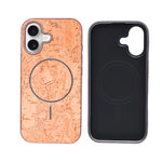 Cork Texture Printed MagSafe Compatible Phone Case for iPhone 17