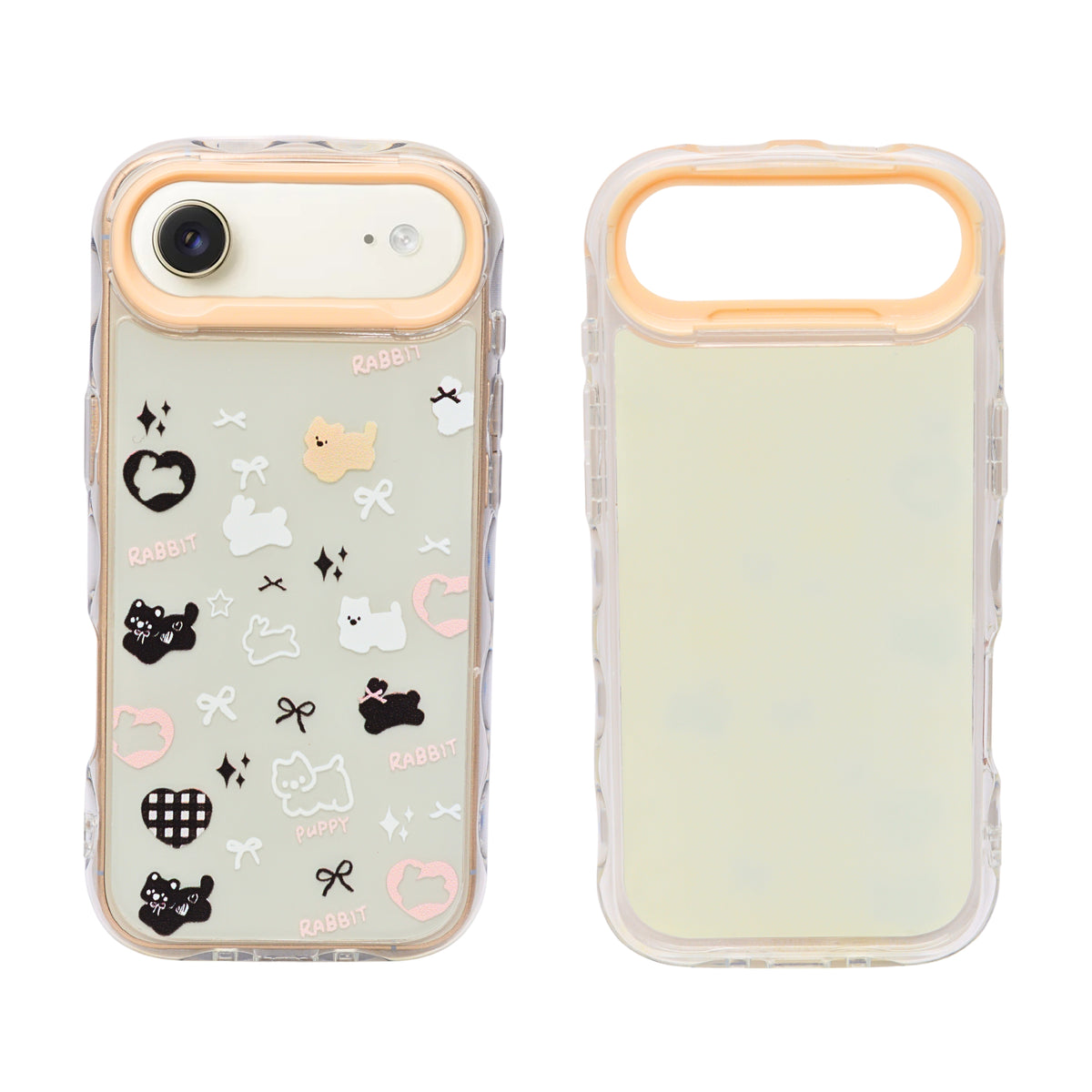 Cute Transparent Wavy Edge Phone Case for iPhone 17 Air