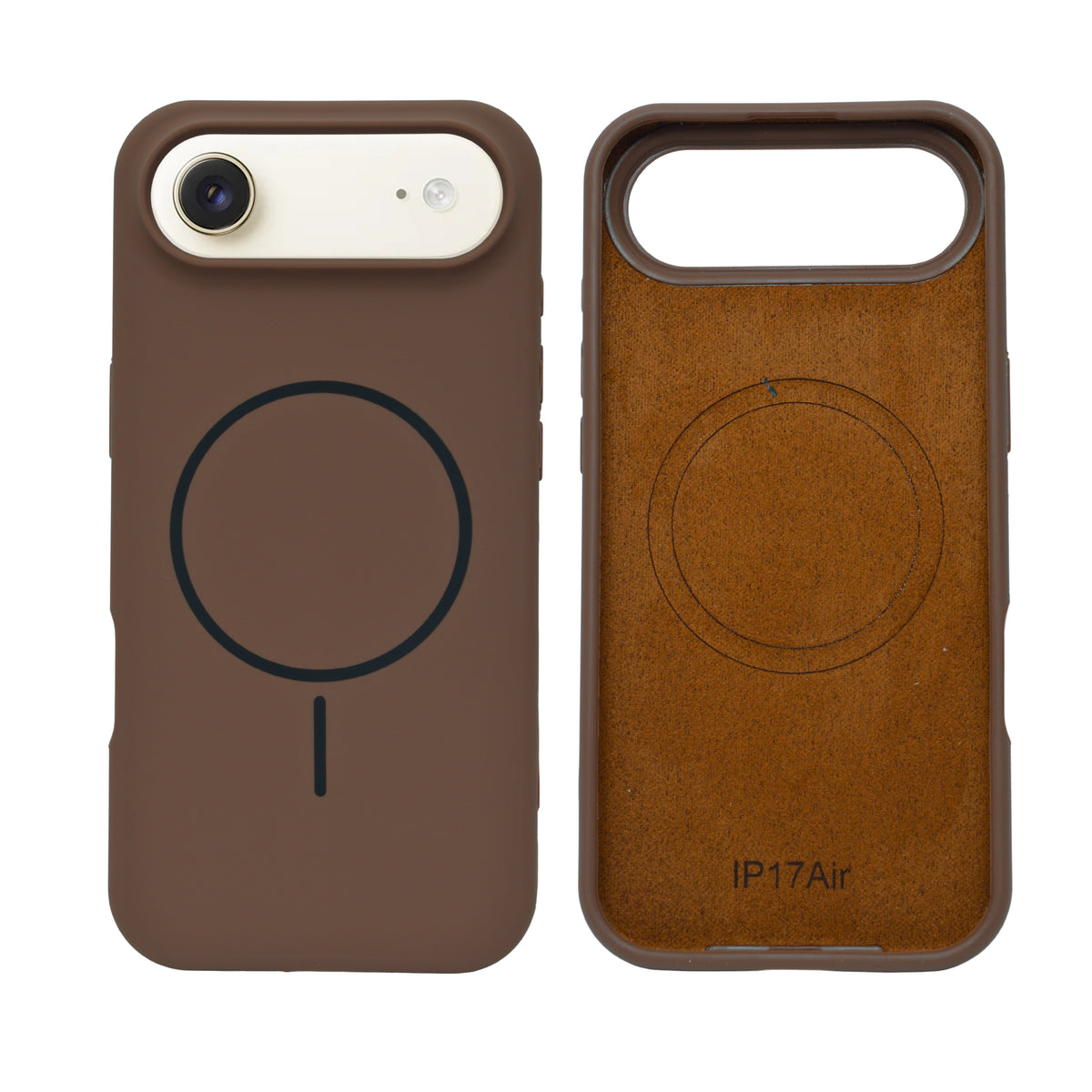 Soft Silicone with MagSafe Ring Phone Case for iPhone 17 Air