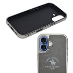 Santa Barbara Polo Club Dual Tone Leather Finish Phone Case for iPhone 17
