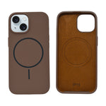 Soft Silicone with MagSafe Ring Phone Case for iPhone 15