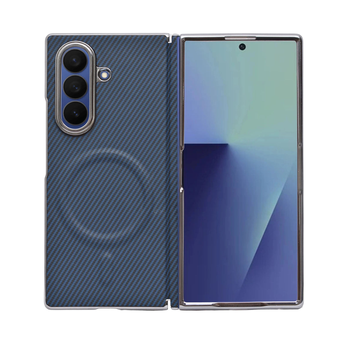 Carbon Fiber Pattern with MagSafe Compatible for Samsung Galaxy Z Fold 7