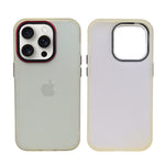 Frosted Clear with Matte Camera Border Phone Case for iPhone 14 Pro