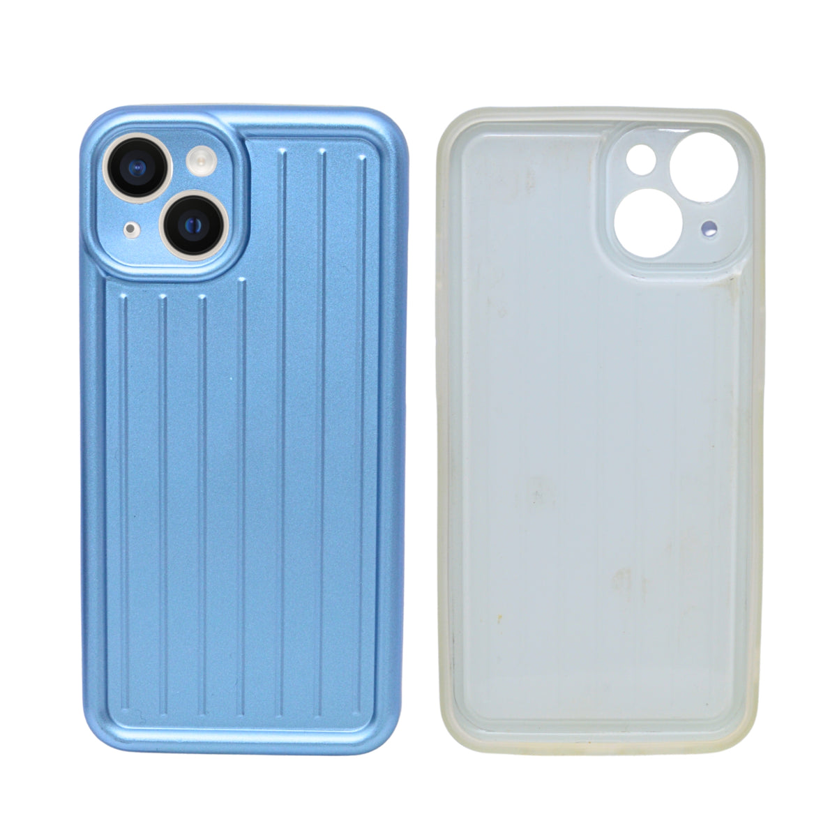 3D Vertical Striped Bumper Phone Case with Camera Protection for iPhone 13 / 14