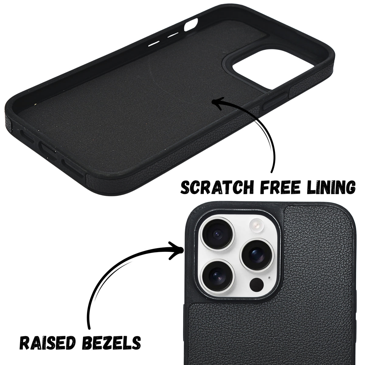 Spigen Leather Textured Protective Phone Case For iPhone 14 Pro Max