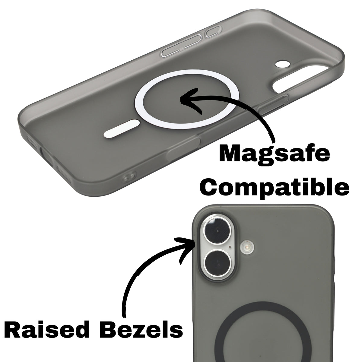 Hard Transparent Tinted Magsafe Compatible Phone Case for iPhone 16 Plus