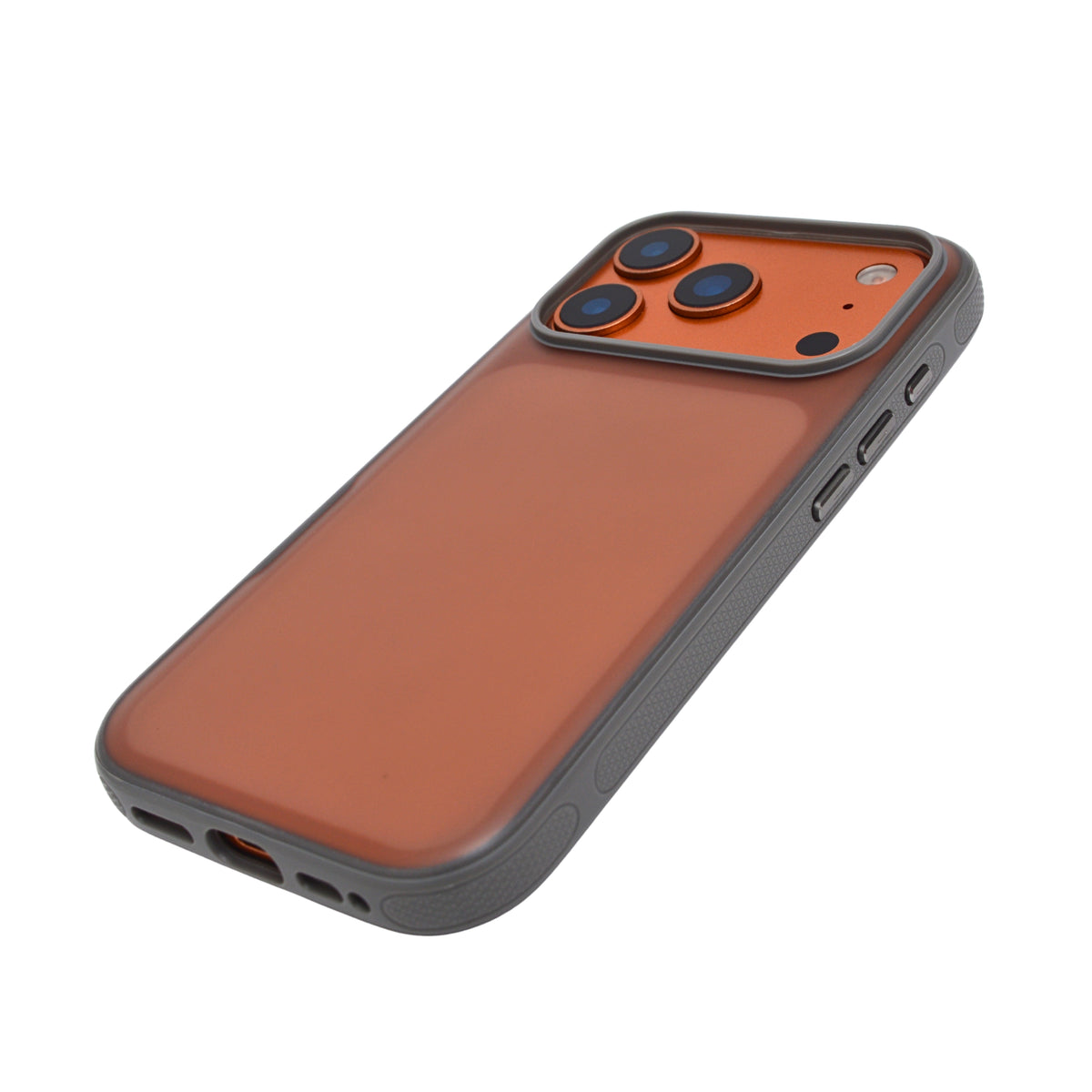 Smoky Matte with Side Grip Phone Case for iPhone 17 Pro