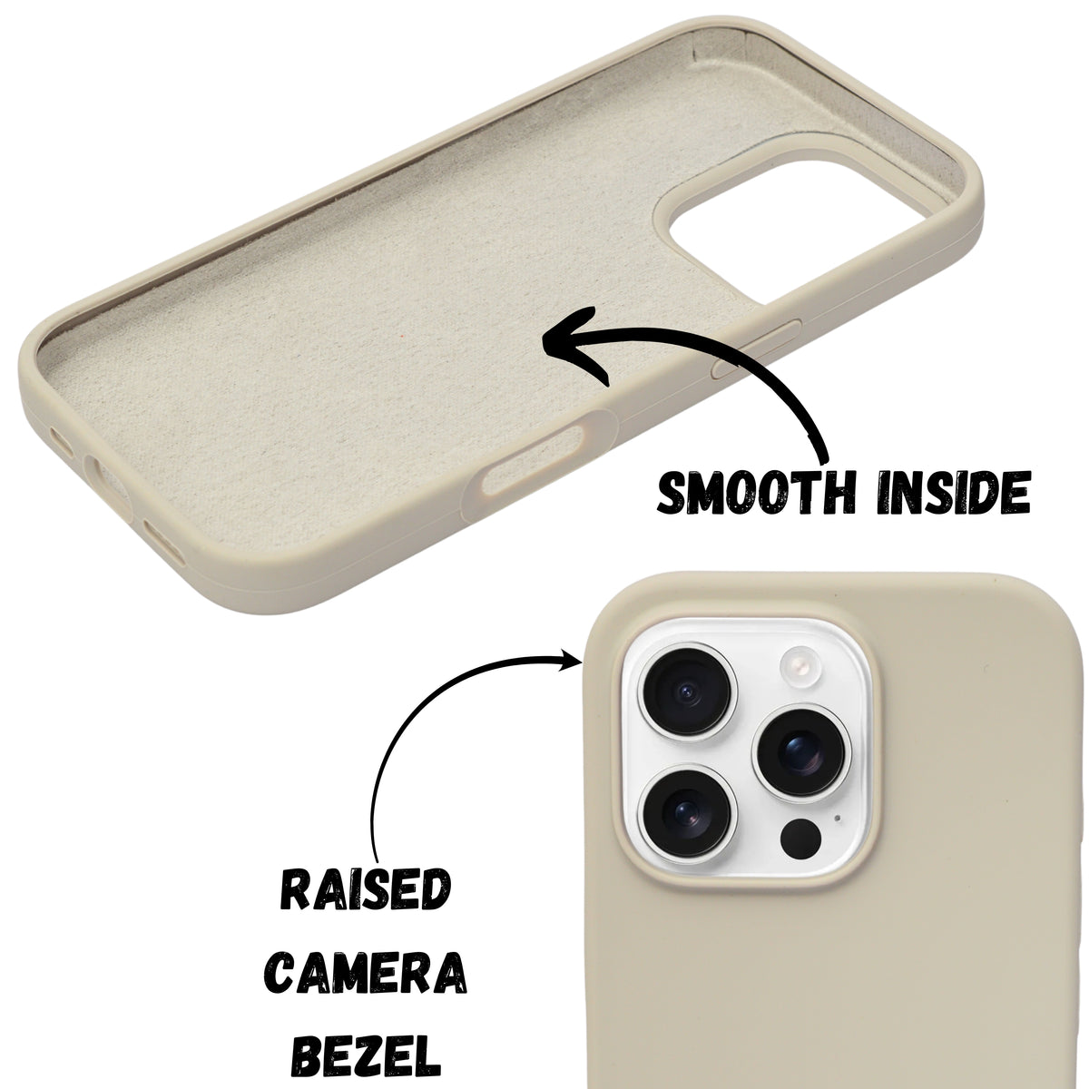 Premium Soft Silicone with Microfiber Lining Phone Case for iPhone 16 Pro