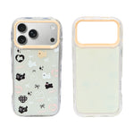 Cute Transparent Wavy Edge Phone Case for iPhone 17 Pro