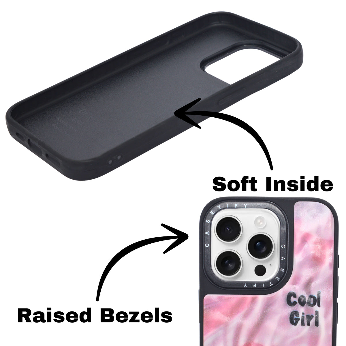 Marble Glossy Abstract Protective Phone Case For iPhone 15 Pro Max