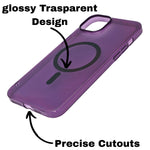 Hard Crystal Tinted Transparent Magsafe Compatible Phone Case for iPhone 12/ 12Pro