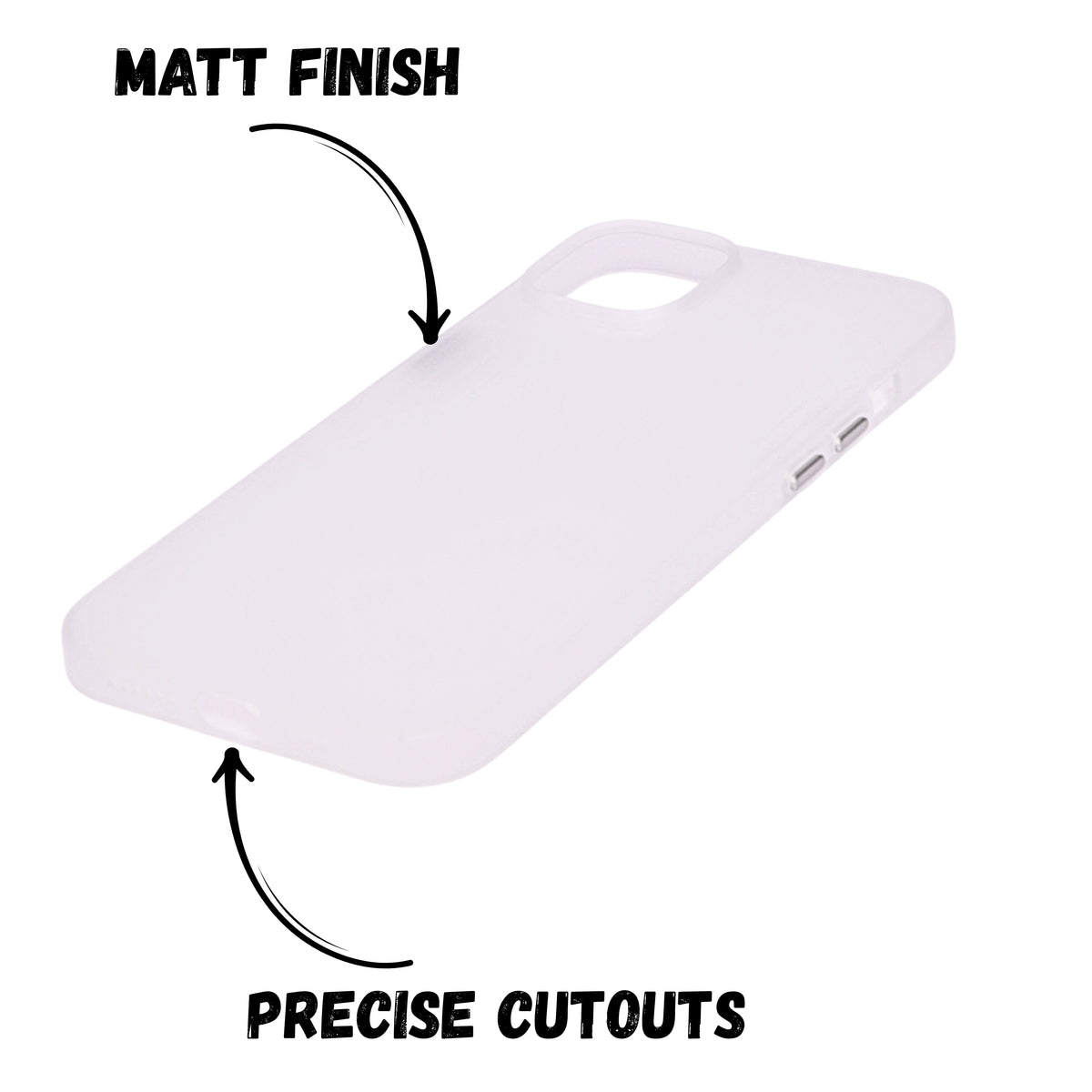 Hard Protective Striped Matte Finish Case for iPhone 14 Plus / 15 Plus