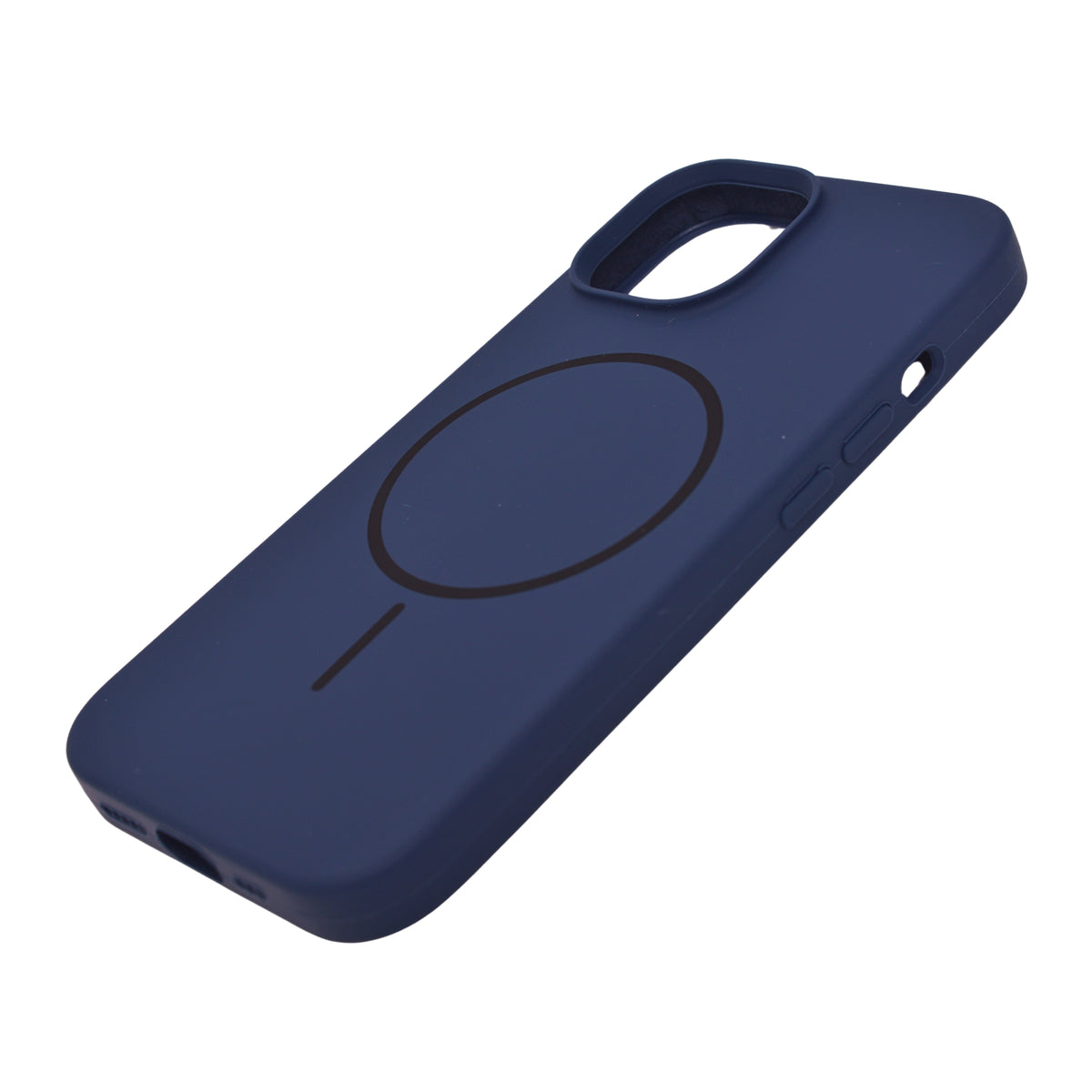 Soft Silicone with MagSafe Ring Phone Case for iPhone 15