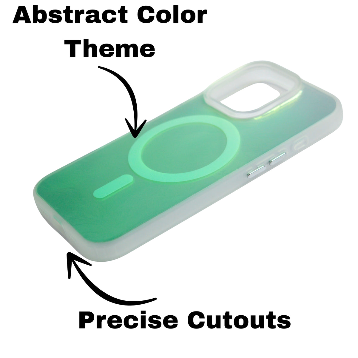 Iridescent MagSafe Compatible Gradient Phone Case For iPhone 15 Pro Max