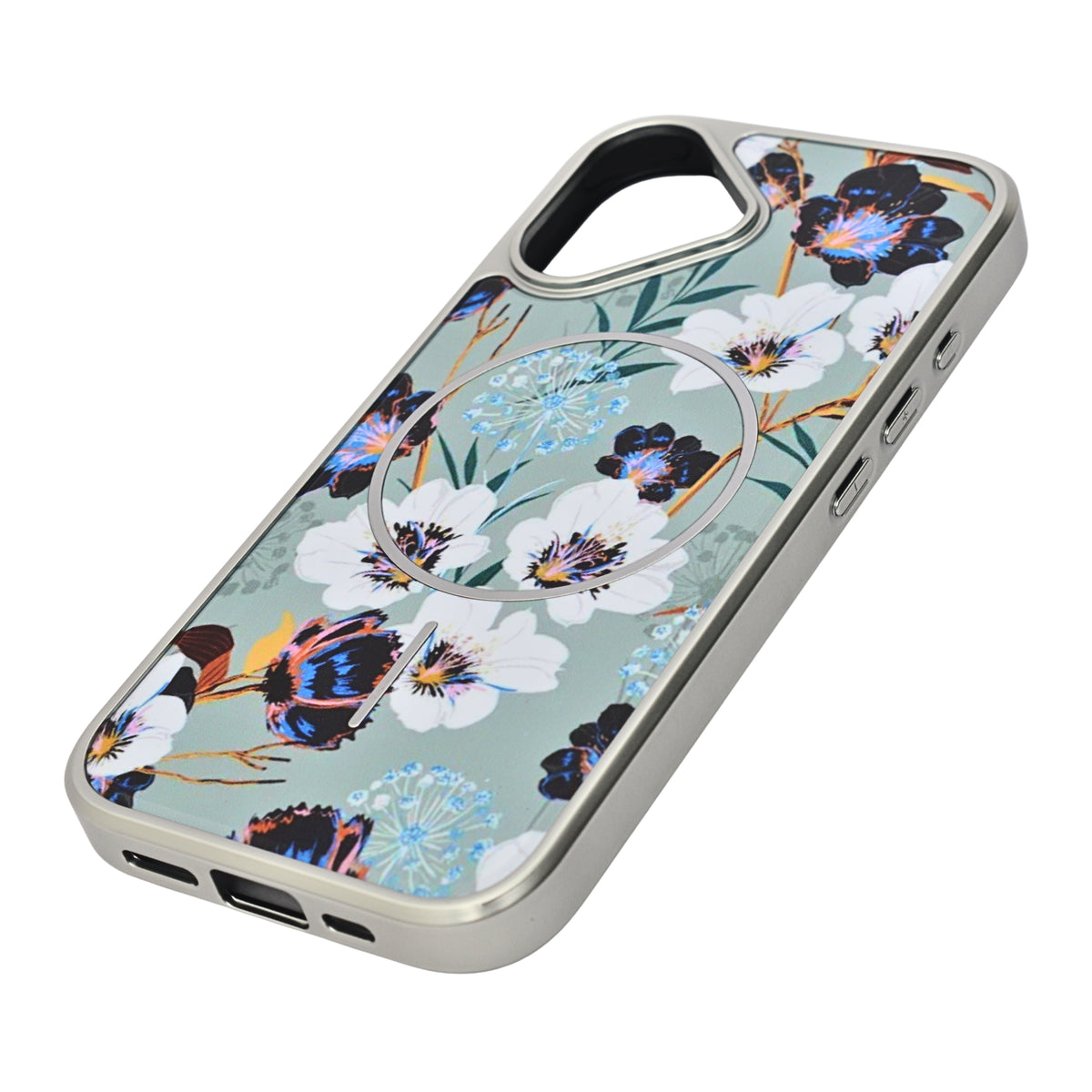 Floral Blossom Print MagSafe Compatible Phone Case for iPhone 17