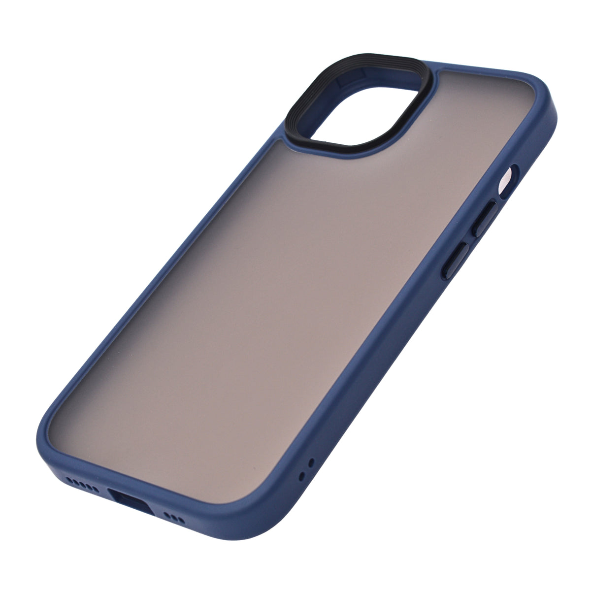 Frosted Translucent Shockproof Edge Frame Phone Case for iPhone 15