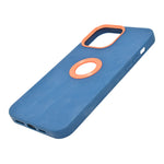 Dual-Tone Silicone Phone Case with Contrast Camera & Logo Cutout for iPhone 13 Pro Max