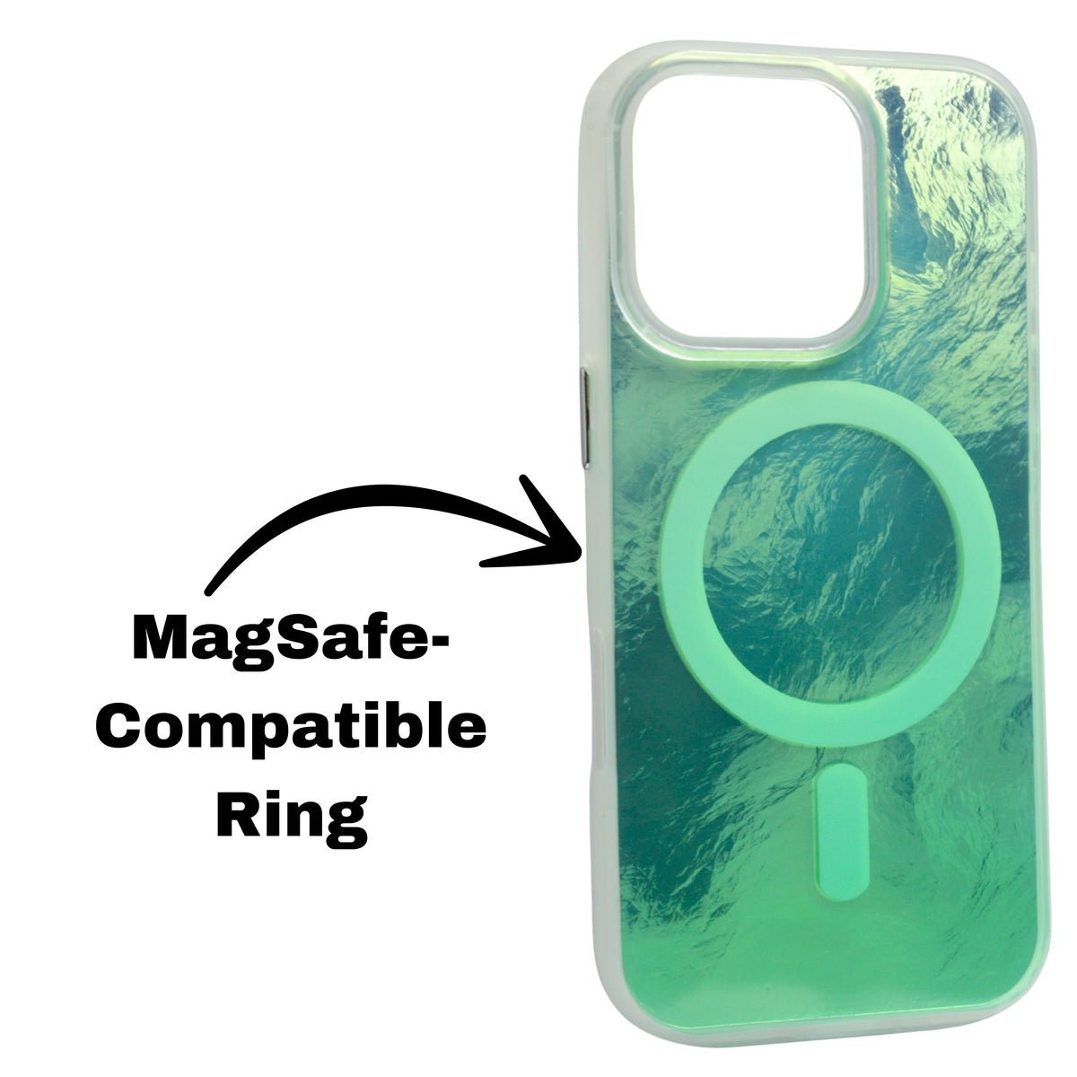 Iridescent MagSafe Compatible Gradient Phone Case For iPhone 15 Pro Max