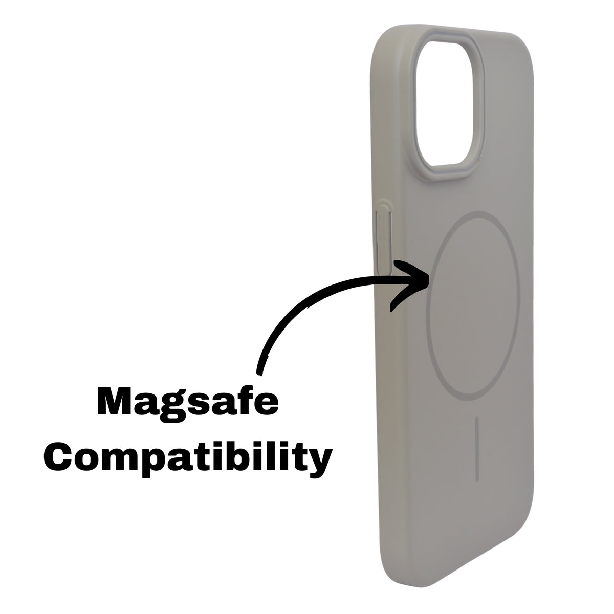MagSafe Compatible Matte Finish Hard Plastic Phone Case for iPhone 14Plus/ 15Plus