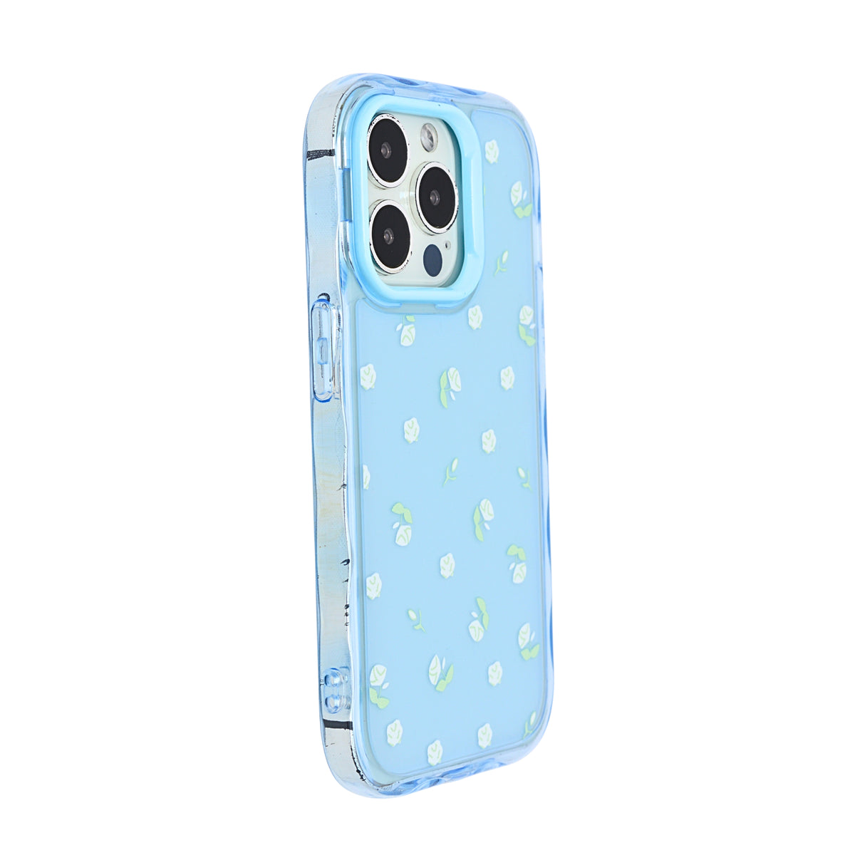 Cute Transparent Wavy Edge Phone Case for iPhone 14 Pro