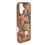 Bohemian Ethnic Print Cork Texture with Pearl Detail Phone Case for iPhone 17